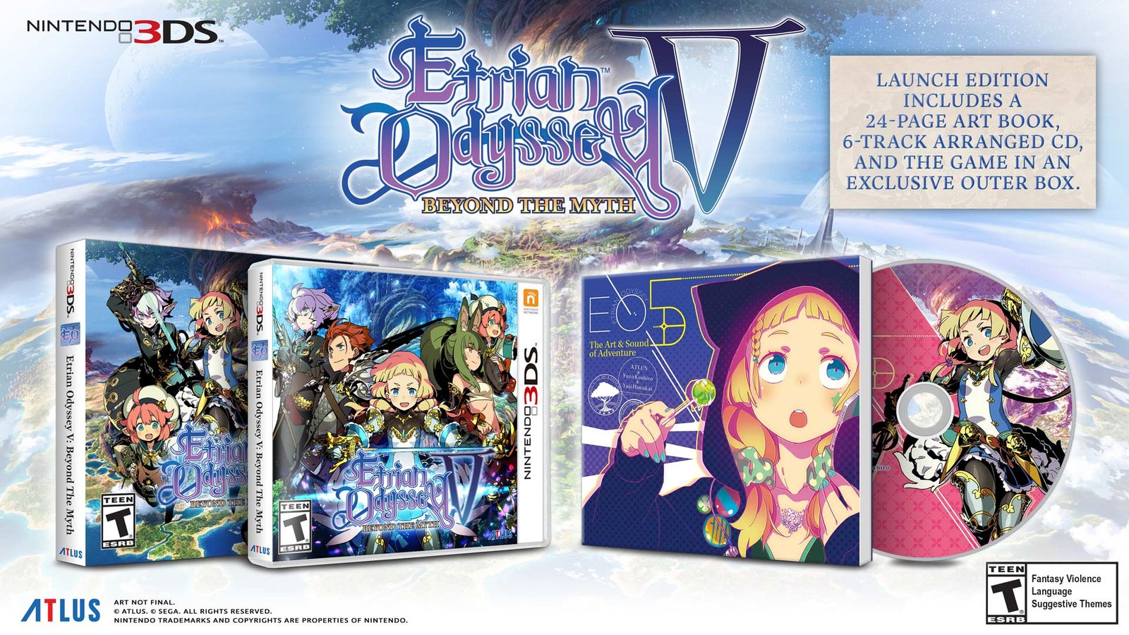 ‘Etrian Odyssey V: Beyond the Myth’ llegará el 17 de octubre