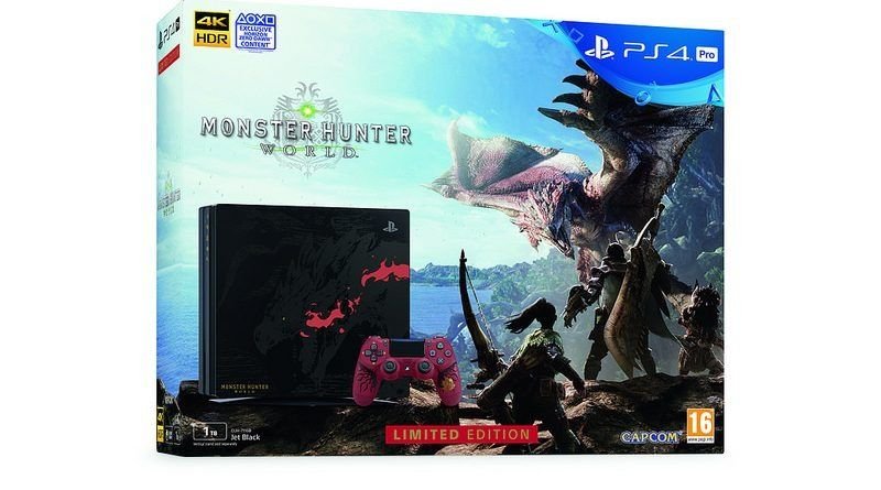 La edición limitada de Playstation 4 Pro con motivo de ‘Monster Hunter World’ llegará a España