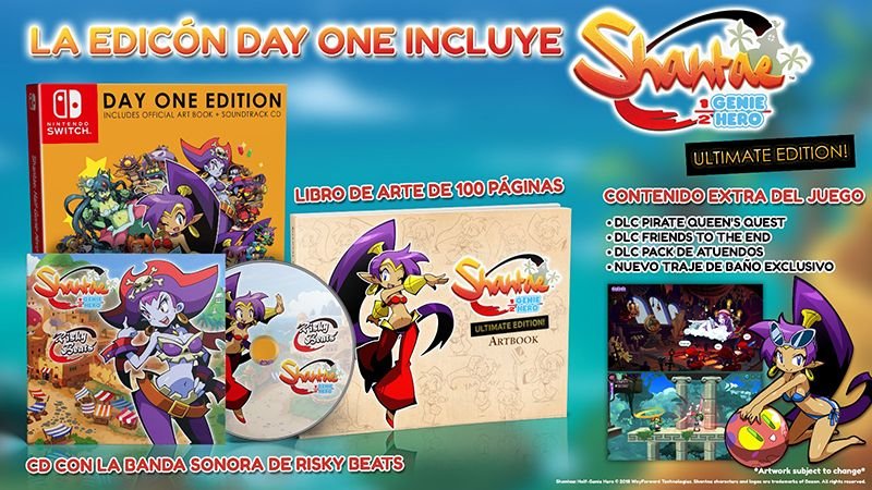 ‘Shantae : Half-Genie Hero Ultimate edition’ saldrá a la venta el 27 de abril en Europa