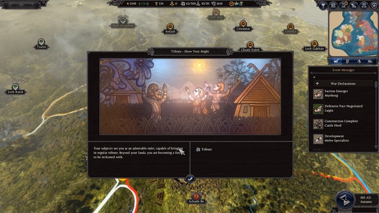 Un vídeo nos muestra los entresijos de la política de la turbulenta era de ‘A Total War Saga: Thrones of Britannia’