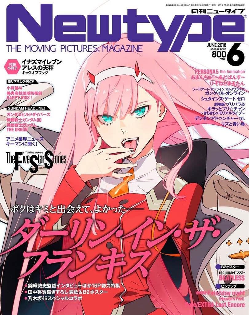 Personajes mas populares del mes de junio según la revista ‘Newtype’