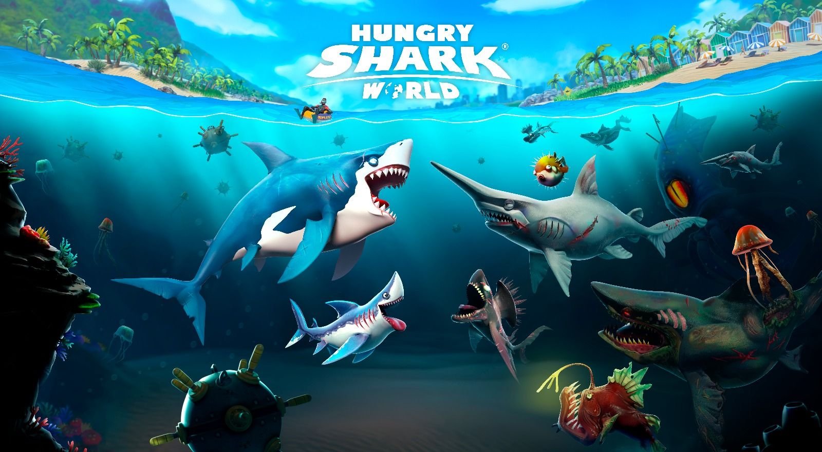 Hazte el amo del océano con ‘Hungry Shark World’, mañana a la venta en PS4, Xbox One y Switch