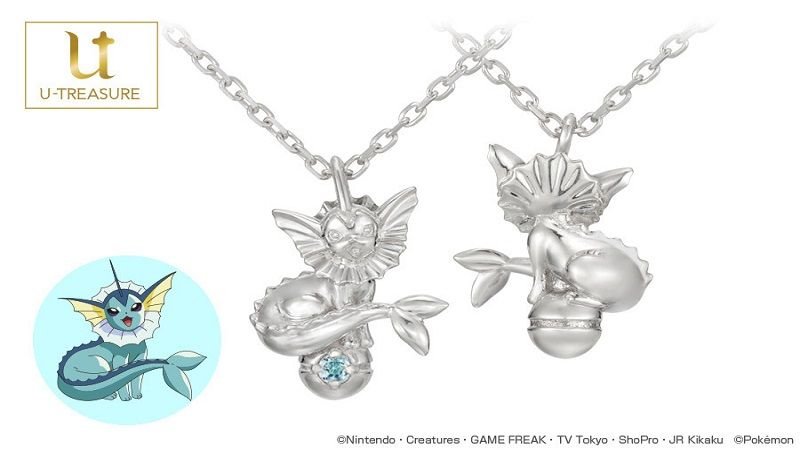 U-TREASURE pone a la venta un hermoso collar dedicado a Vaporeon