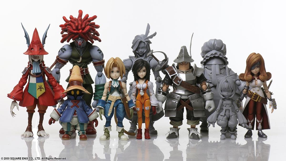 Desvelados los prototipos de las figuras de todos los protagonistas de ‘Final Fantasy IX’