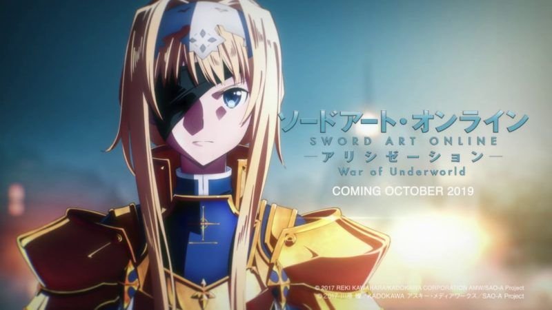 Confirmada la última temporada de ‘Sword Art Online: Alicization – War of Underworld’ para abril