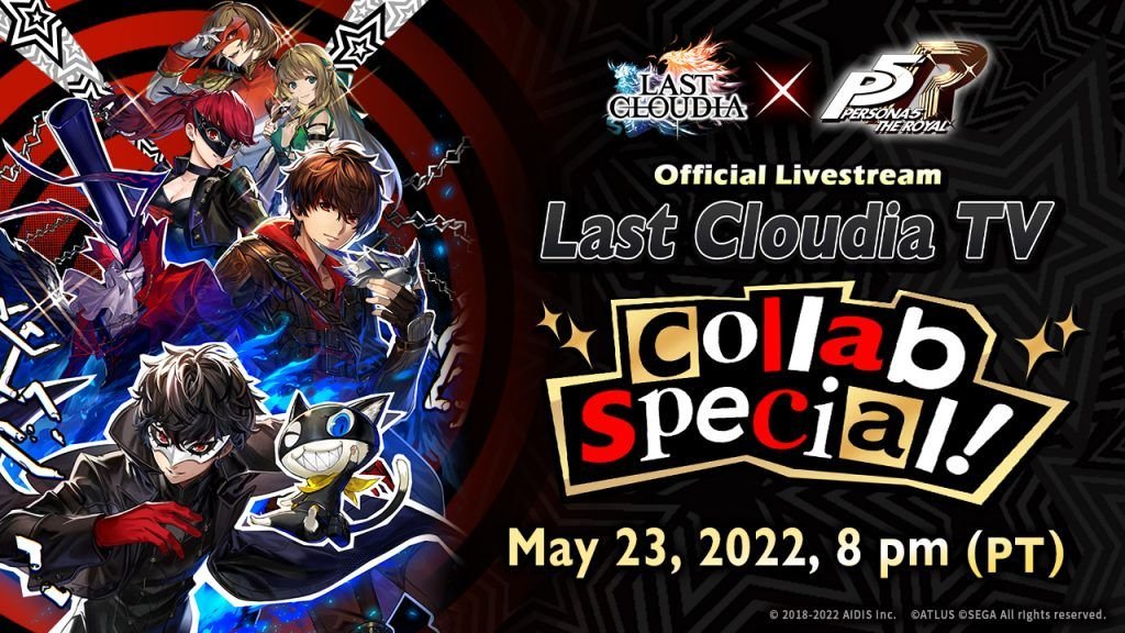 El evento de colaboración de ‘Last Cloudia’ con ‘Persona 5’ ya ha empezado