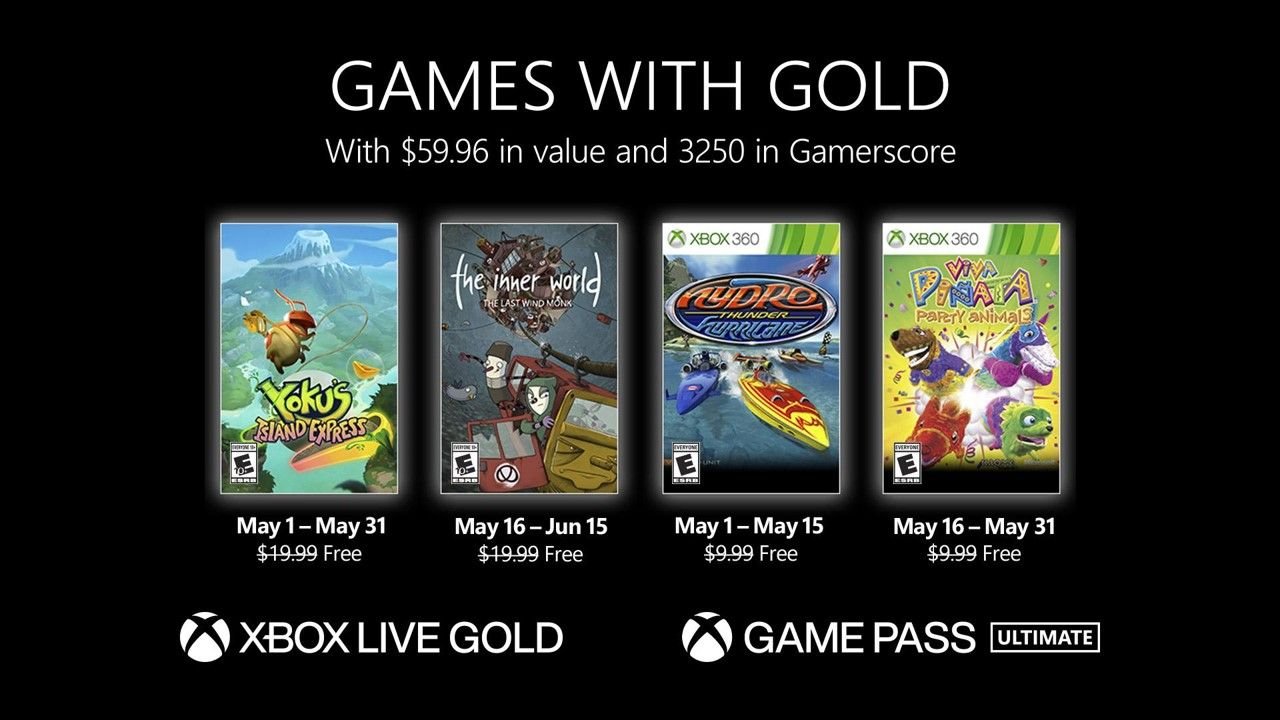 Los juegos gratis de mayo 2022 para Xbox Live Gold ya han sido anunciados