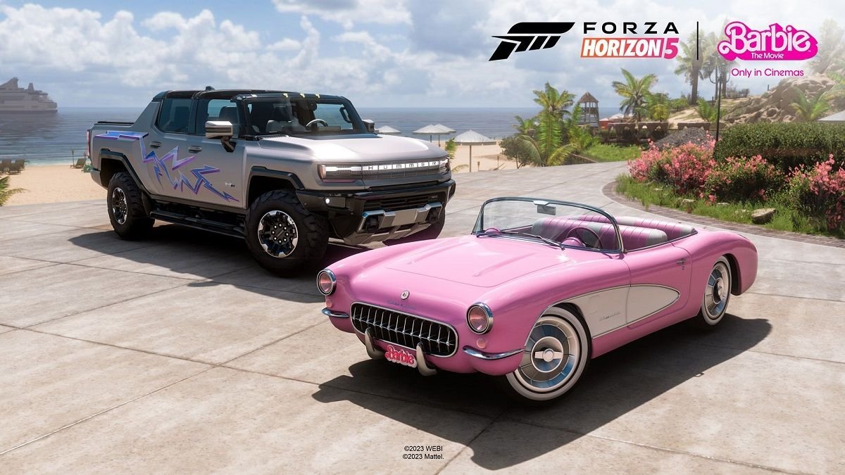 ‘Forza Horizon 5’ añade dos nuevos coches gratuitos inspirados en la película ‘Barbie’, de Greta Gerwig