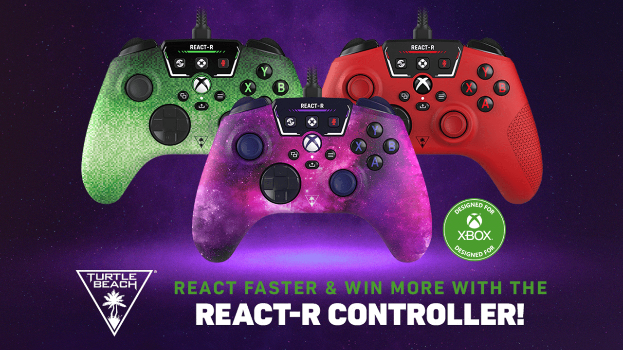 Turtle Beach presenta el controlador para Xbox React-R en tres nuevos colores