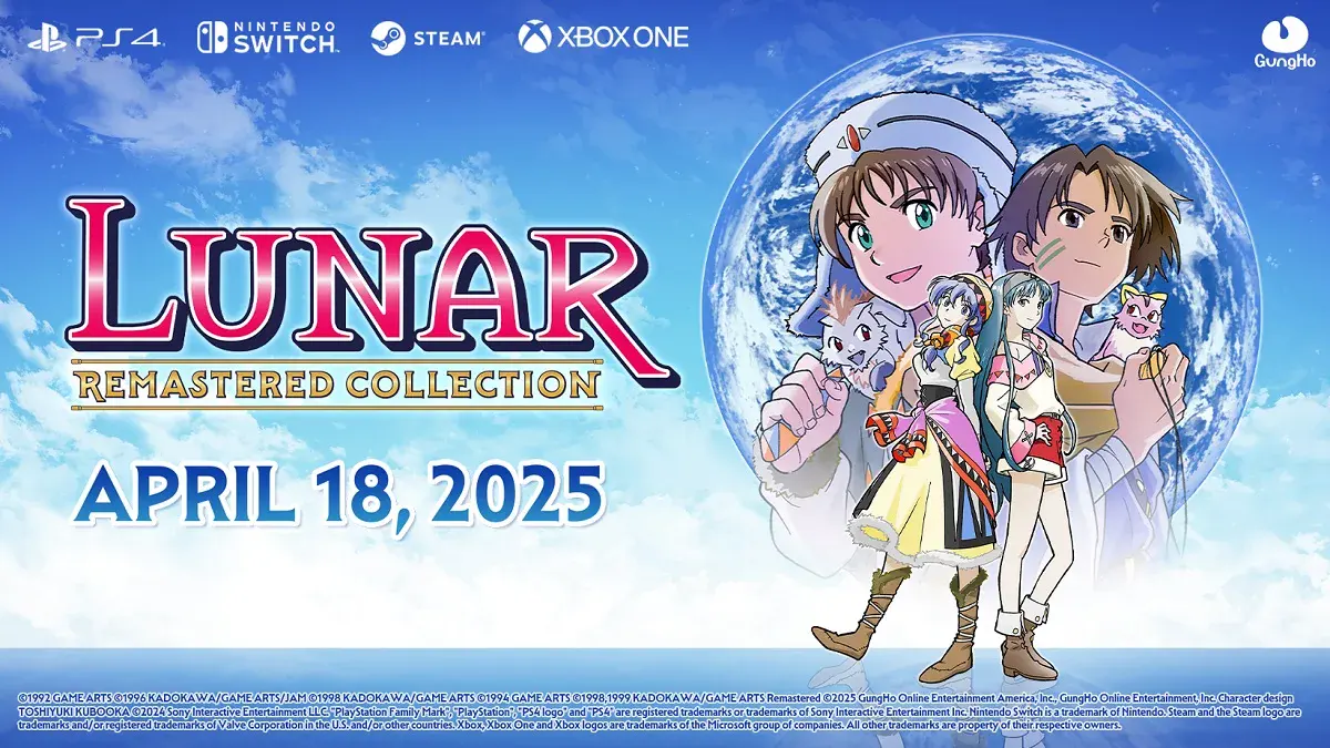 LUNAR Remastered Collection será publicado el 18 de abril