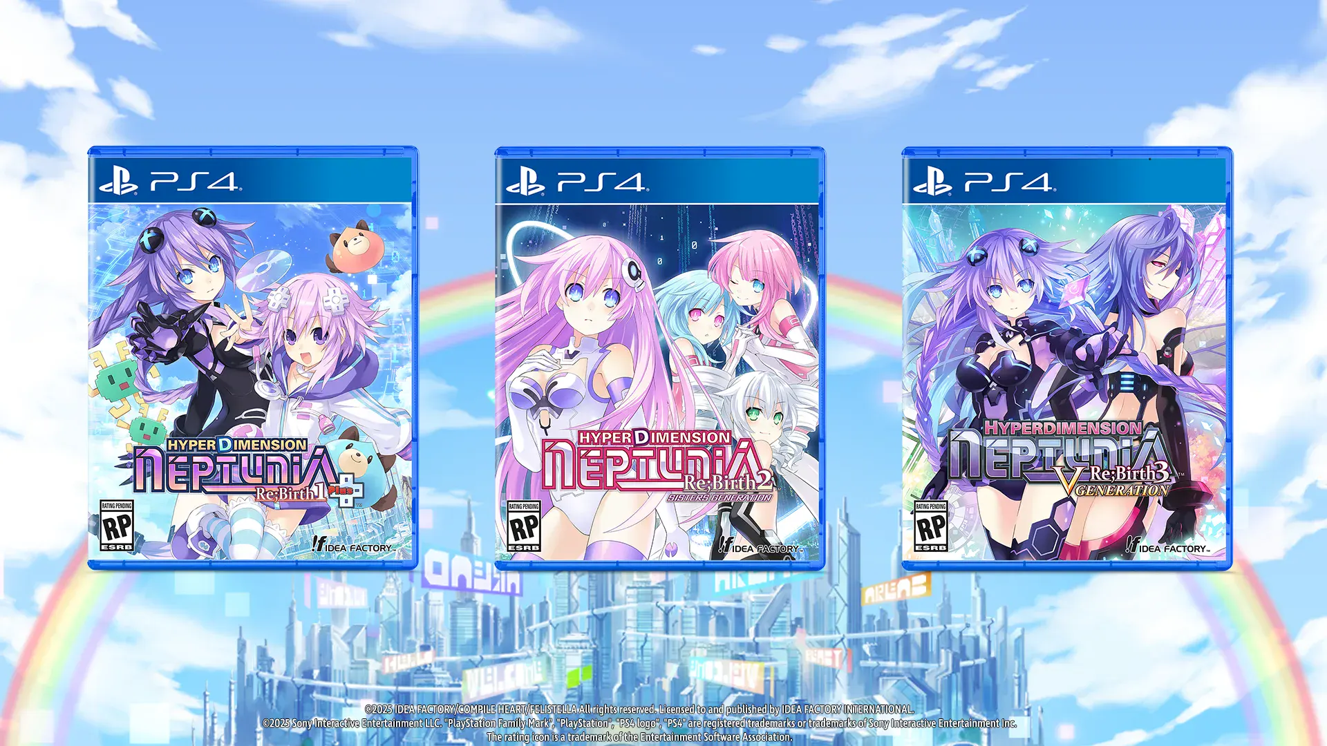 La trilogía Hyperdimension Neptunia Re;Birth llegará a PS4 en otoño de 2025