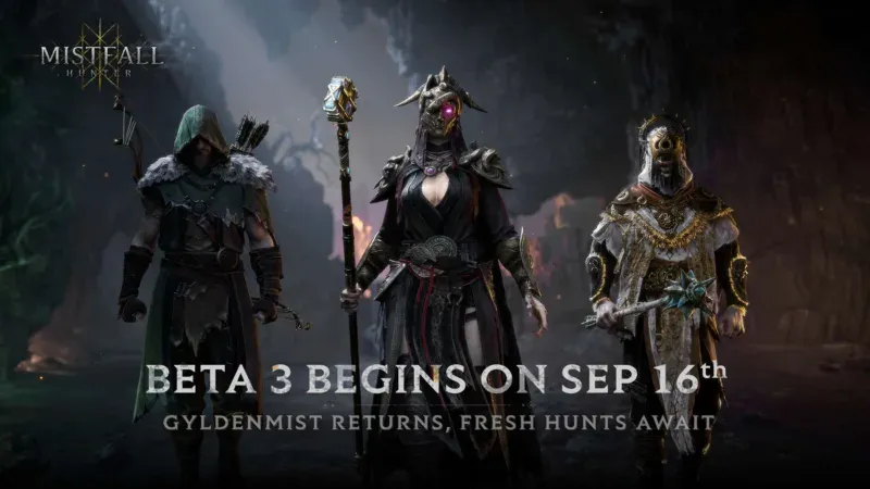 Mistfall Hunter anuncia su Beta 3 para el 16 de septiembre de 2025