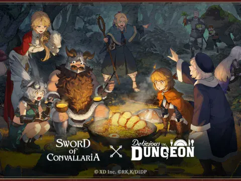 Sword of Convallaria x Delicious in Dungeon: Senshi, Marcille y Falin llegan al RPG táctico en un evento limitado hasta el 25 de septiembre