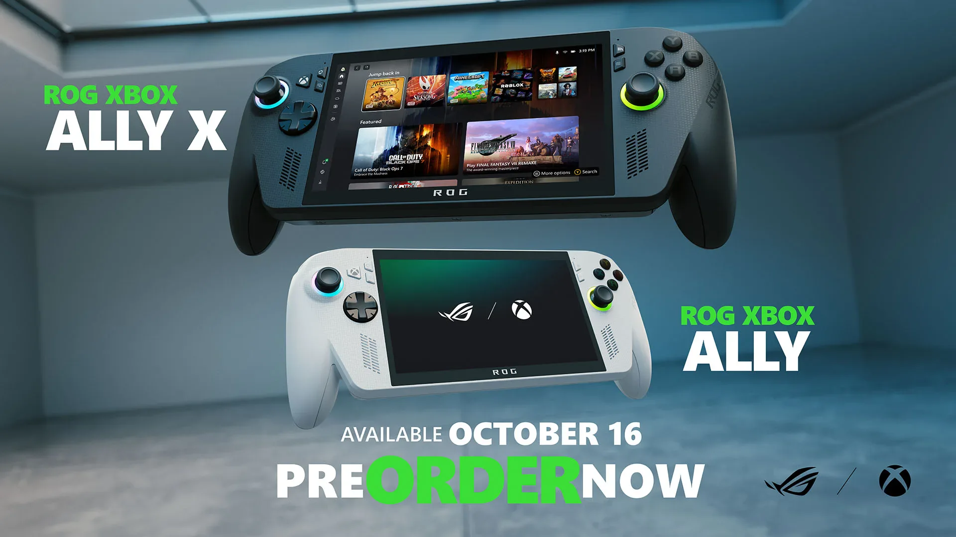 Xbox anuncia las reservas y precios de los dispositivos portátiles ROG Xbox Ally
