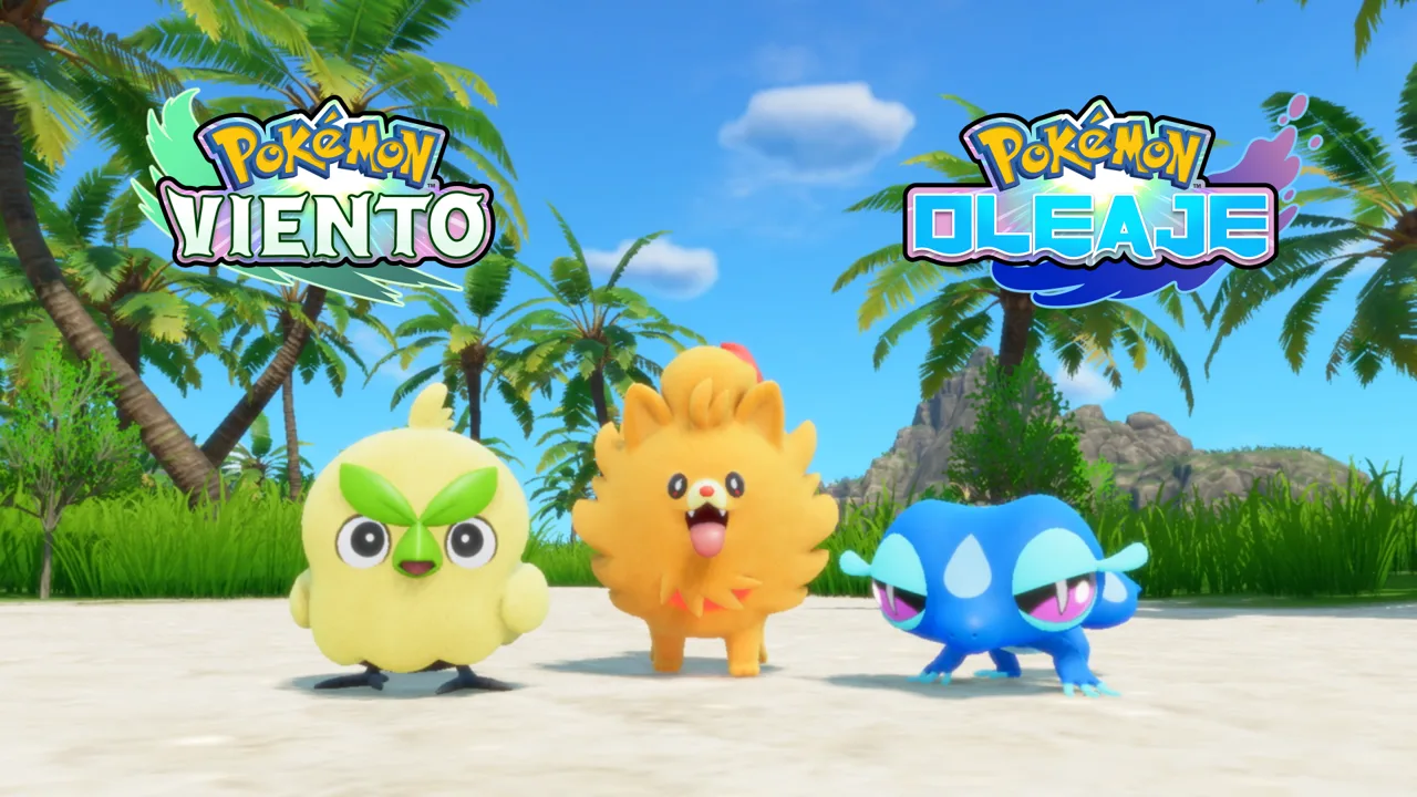 Anunciados Pokémon Viento y Pokémon Oleaje: la décima generación llegará a Nintendo Switch 2 en 2027