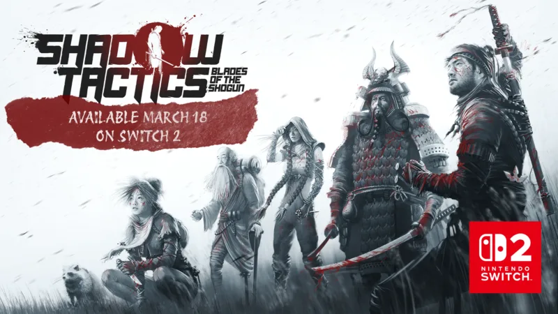 Shadow Tactics: Blades of the Shogun llega a Nintendo Switch 2 el 18 de marzo con soporte nativo para ratón