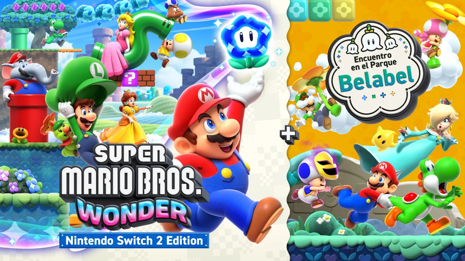Super Mario Bros. Wonder – Nintendo Switch 2 Edition + Encuentro en el Parque Belabel se lanza esta semana