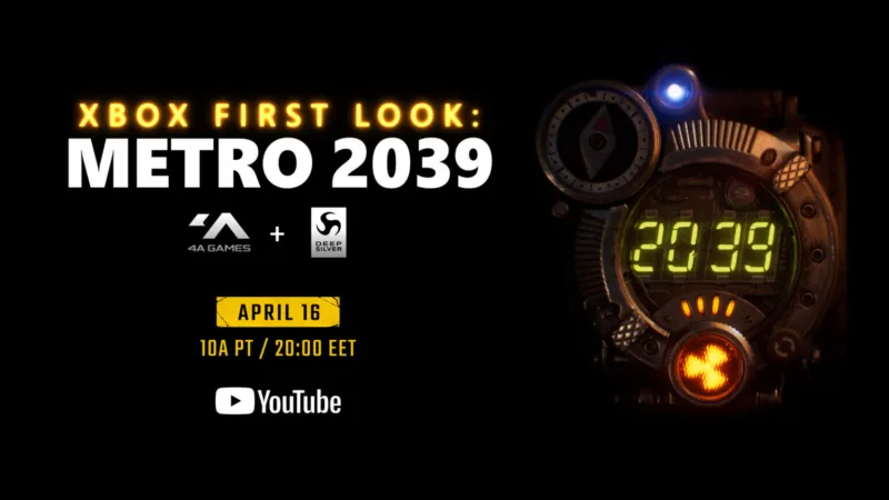 Xbox presentará el primer vistazo a Metro 2039 el 16 de abril en un evento digital exclusivo