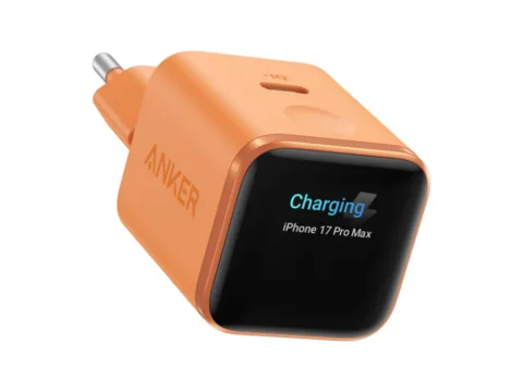 Anker lanza el cargador 45W en Cosmic Naranja con pantalla inteligente optimizado para iPhone 17