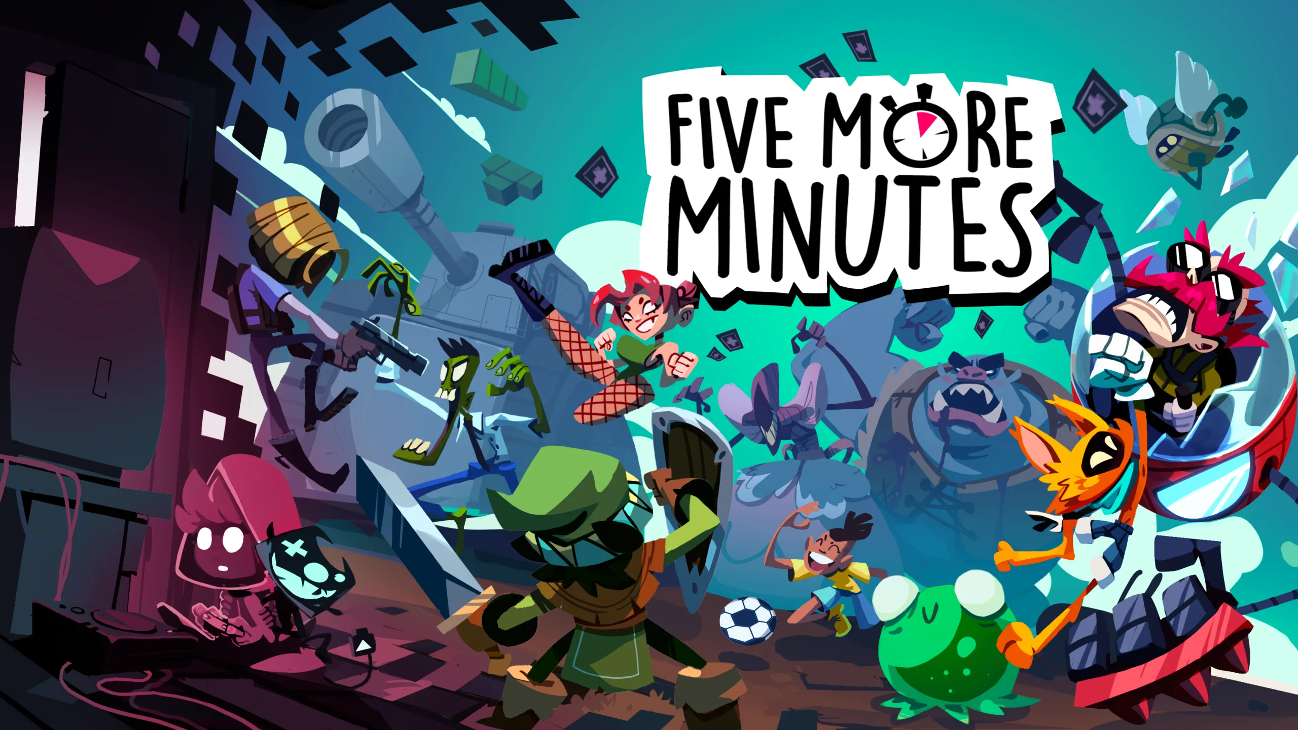 Five More Minutes estrena demo en Steam con su homenaje a la historia de los videojuegos en forma de roguelike de cartas
