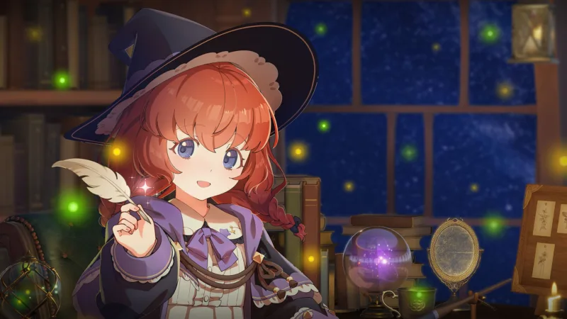 Memory of Memorie: A Chill Story es el juego de productividad japonés en el que estudias y trabajas junto a una aprendiz de bruja
