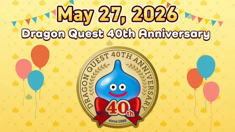 Square Enix anuncia una emisión especial del 40 aniversario de Dragon Quest para el 27 de mayo, con posible anuncio del próximo juego de la saga