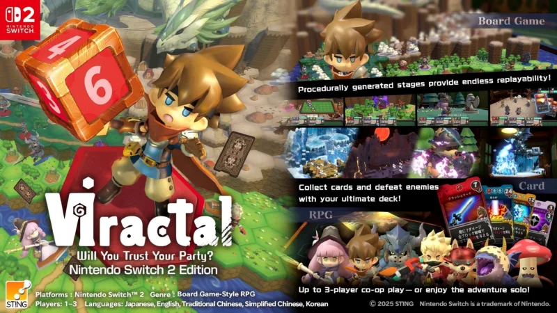 Viractal: Will You Trust Your Party?, el RPG de tablero que puede «arruinar completamente» tus amistades, llega a Nintendo Switch y Switch 2 el 30 de septiembre