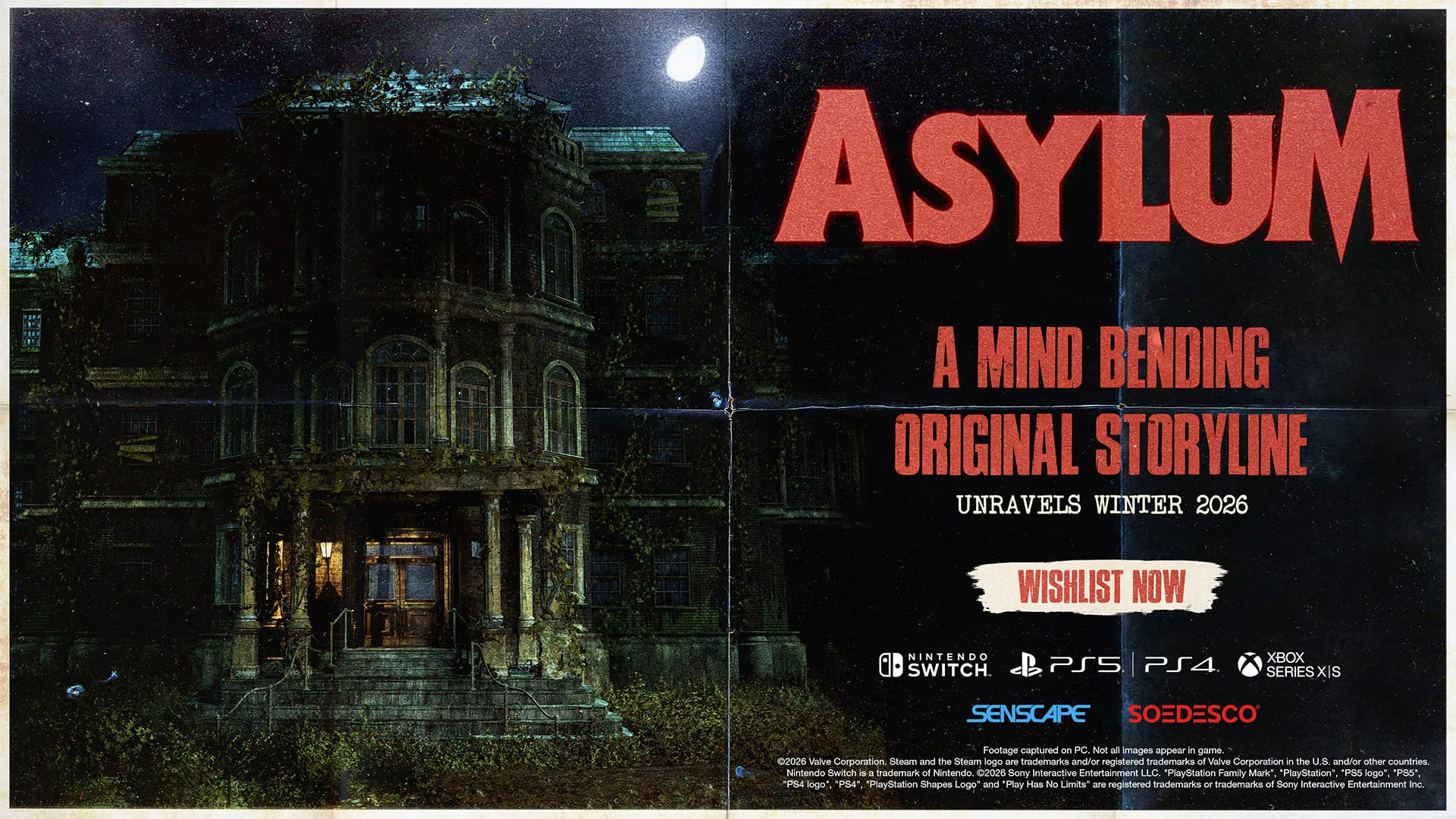 SOEDESCO llevará la aclamada aventura de terror ASYLUM a consolas