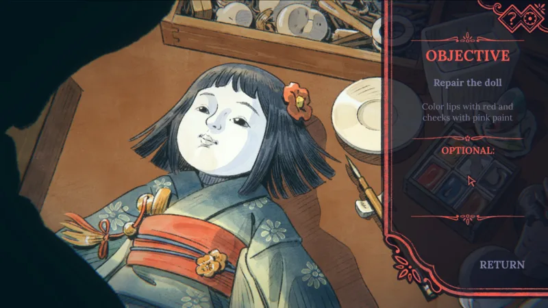 The Doll Shop, una novela visual de terror y romance dibujada a mano, llegará en octubre de 2026