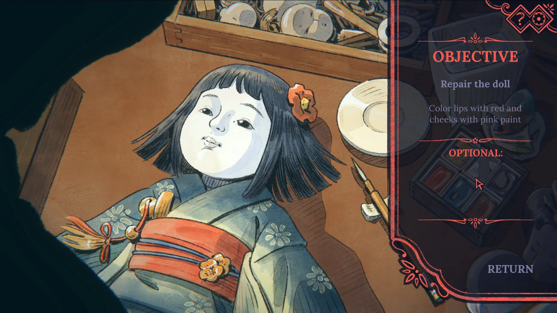 The Doll Shop, una novela visual de terror y romance dibujada a mano, llegará en octubre de 2026