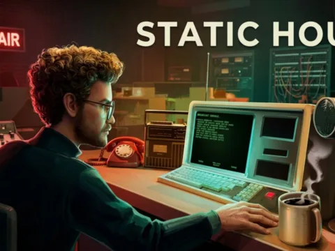 Barkbyte Interactive revela Static Hour, un thriller narrativo ambientado en una redacción de noticias de los años 80